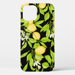 Lemon Tree Branch Vintage Illustration iPhone 12 Case