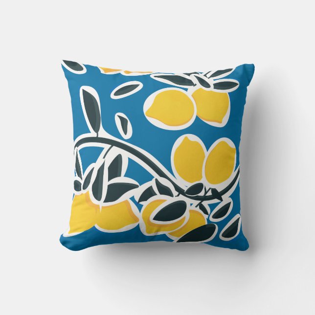 Lemon Tree Branches II Cushion (Front)