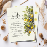 Lemon Tree Citrus Fruit Botanical Baby Shower
