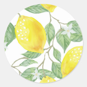 Lemon Tree Classic Round Sticker