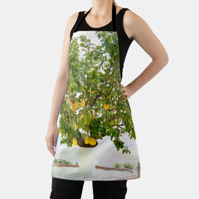 Lemon Tree in Positano #1 #travel #wall #art Apron (Insitu)