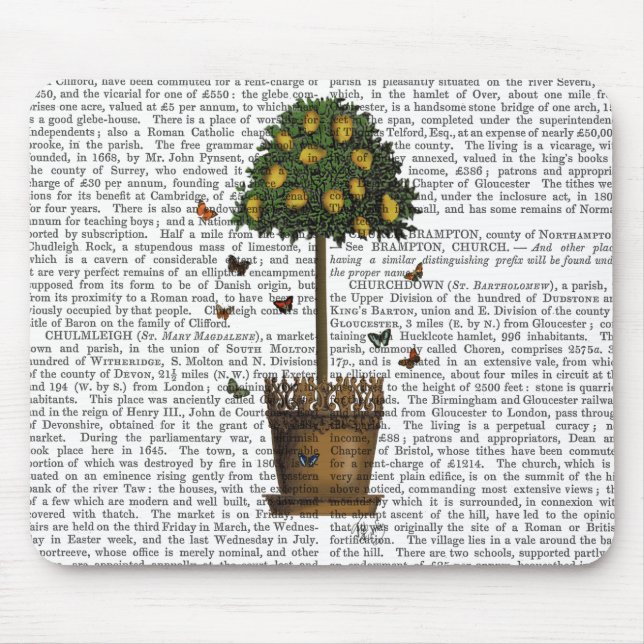Lemon Tree Mouse Mat (Front)