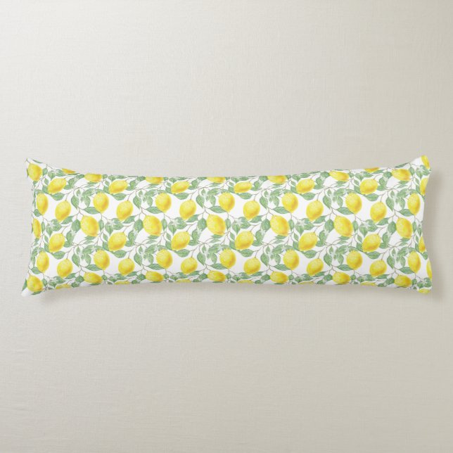 Lemon Tree Pattern Body Cushion (Front)
