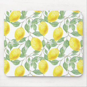 Lemon Tree Pattern Mouse Mat