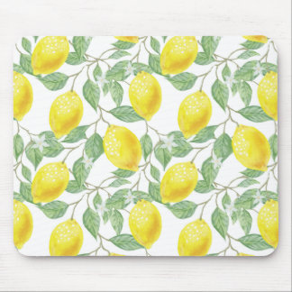 Lemon Tree Pattern Mouse Mat