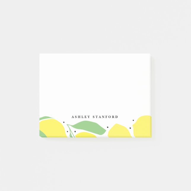 Lemon Tree Personalised Post It Notes (Front)