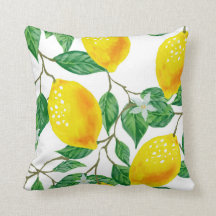 LEMON TREE PILLOW, Yellow & Green