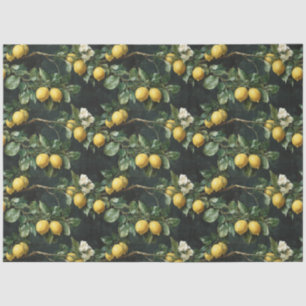 Lemon Tree Seamless Pattern Tissue Paper