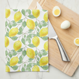 Lemon Tree Yellow Fruit Country Kitchen Bath Towel