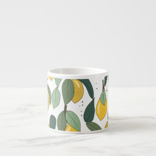 Lemon Tropical: Bright Vintage Seamless Espresso Cup