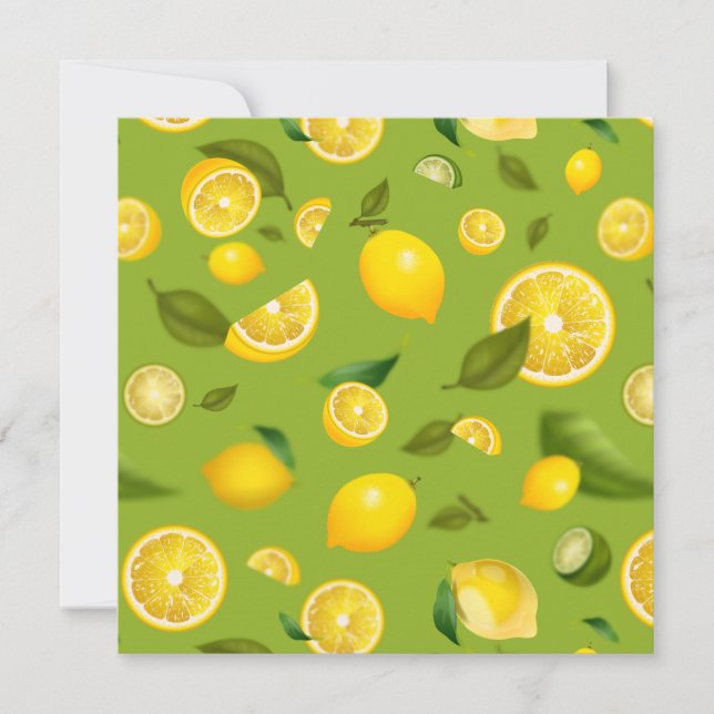 Lemon Variety 8 Invitation (Front)