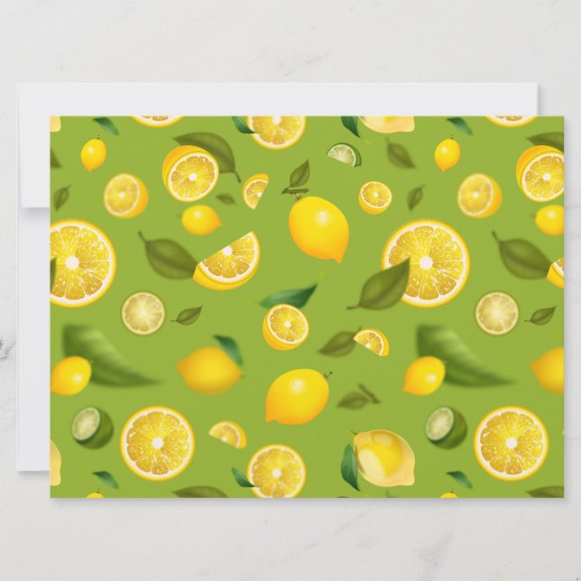 Lemon Variety 8 Invitation (Front)