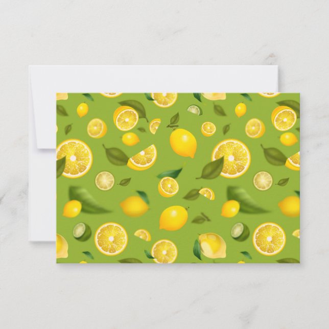Lemon Variety 8 RSVP Card (Front)