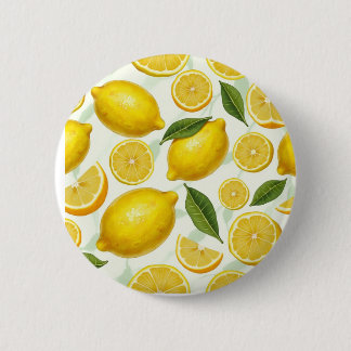  Lemon Veggie 6 Cm Round Badge