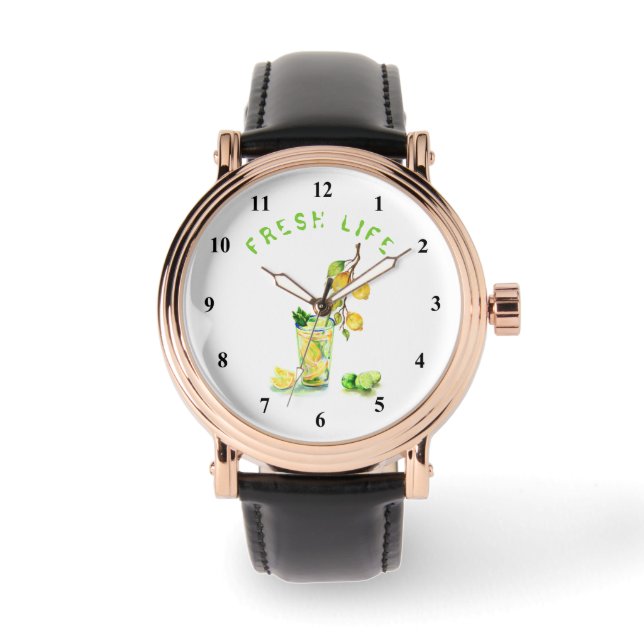 Lemon Watch Juice Drink Cool Fresh Fruits (Front)