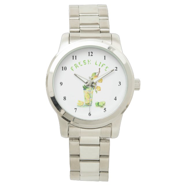 Lemon Watch Juice Drink Cool Fresh Fruits (Front)