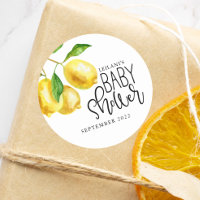 Lemon Watercolor Baby Shower