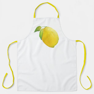 Lemon Watercolor Painting Apron