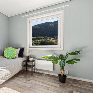 Lemon watercolor pattern simple round cushion