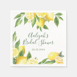 Lemon Watercolor Special Occasion Napkin