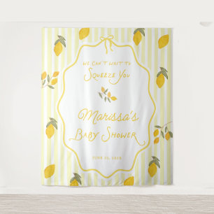 Lemon We Can't Wait to Squeeze You Baby Shower Tapestry
