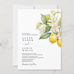 Lemon Wedding Invitation