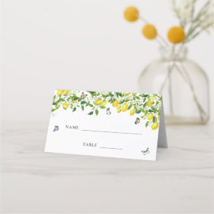 Lemon Wedding  Place Card
