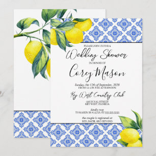 Lemon Wedding Shower Invitation