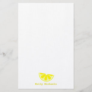 Lemon Wedge Personalised Stationery