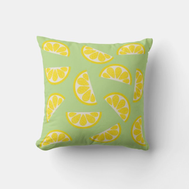 Lemon Wedges Pillow (Front)