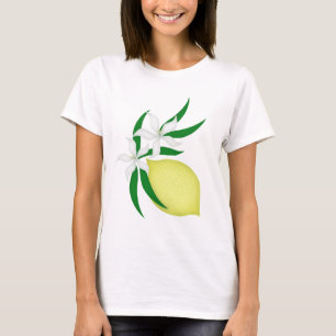Lemon with flower and leaves T-Shirt