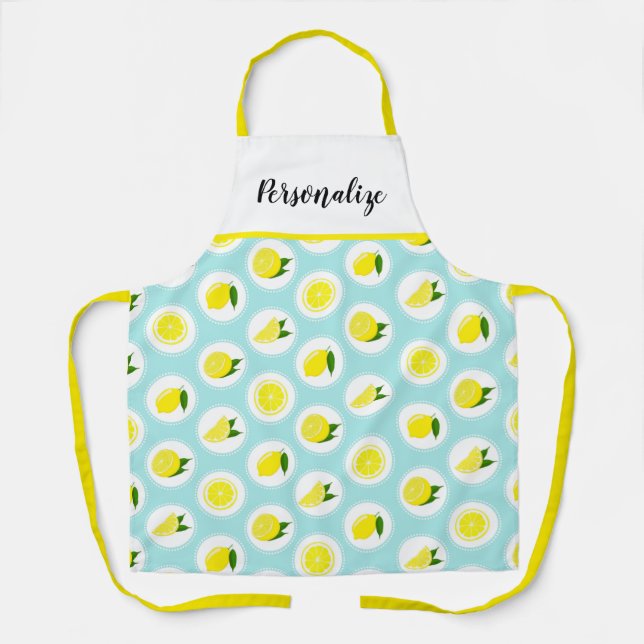 Lemon  Women's Personalised Apron (Front)