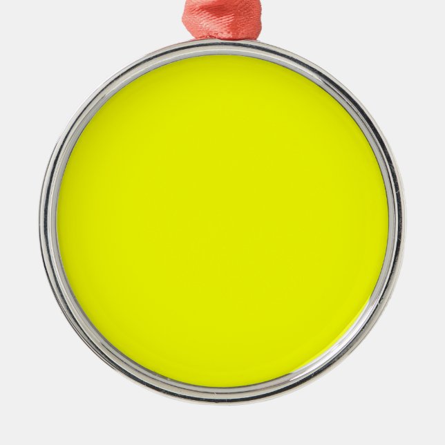 Lemon Yellow Accent Decor Colour Customise This Metal Tree Decoration (Front)