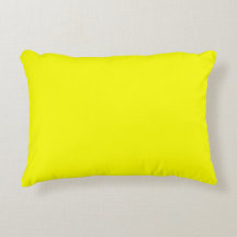 Lemon Yellow Accent Pillow 16" x 12"