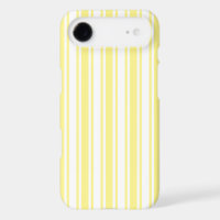 Lemon yellow and white candy stripes