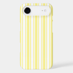 Lemon yellow and white candy stripes