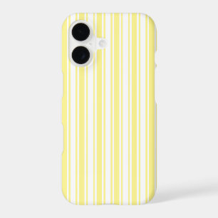 Lemon yellow and white candy stripes