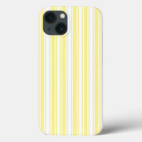 Lemon yellow and white candy stripes Case-Mate iPh