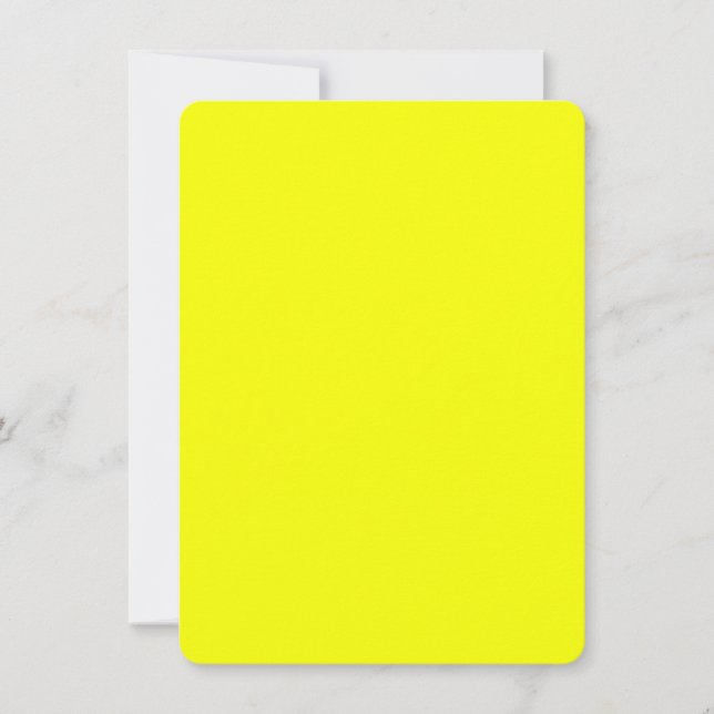Lemon Yellow Background Colour Customise This! (Front)