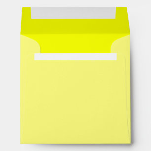 Lemon Yellow Background Colour Customise This! Envelope