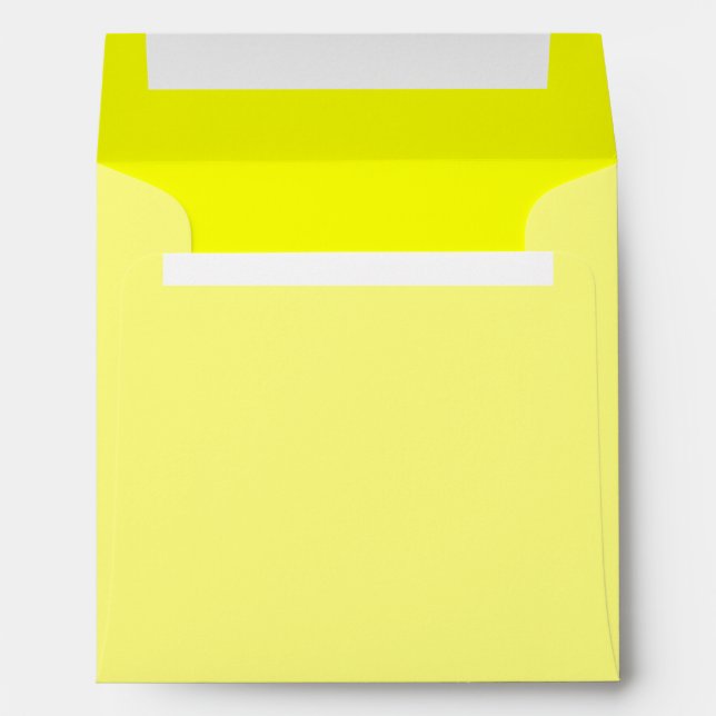 Lemon Yellow Background Colour Customise This! Envelope (Back (Bottom))