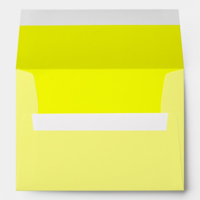Lemon Yellow Background Colour Customise This! Envelopes (Back (Bottom))