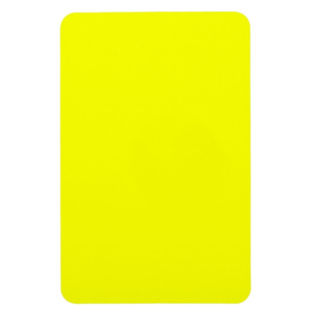Lemon Yellow Background Colour Customise This! Magnet (Vertical)