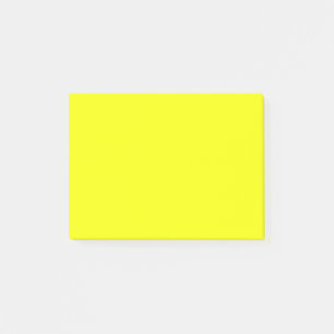 Lemon Yellow Background Colour Customise This! Post-it Notes