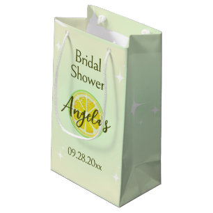 Lemon Yellow Bridal Shower Gift Bag