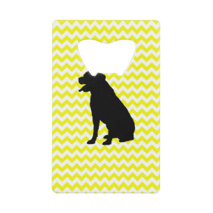 Lemon Yellow Chevron With Labrador Retriever