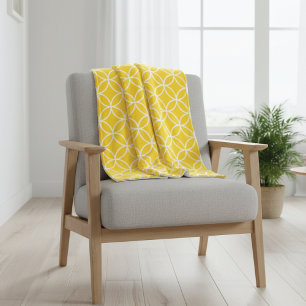 Lemon Yellow Fleece Blanket