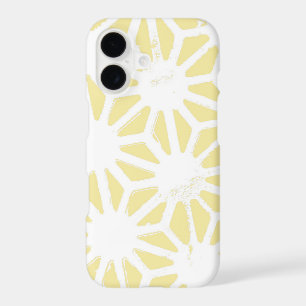 Lemon yellow geometric pattern