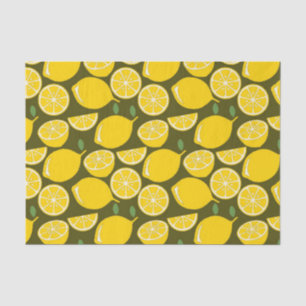Lemon Yellow Modern Fun Cute Tissue Paper