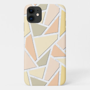 Lemon yellow mosaic pattern iPhone 11 case